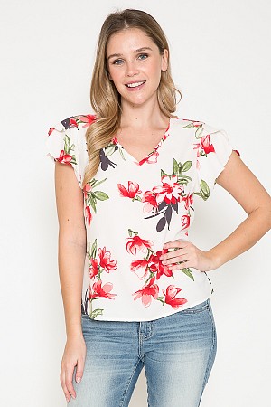 Floral Top (100% Polyester)